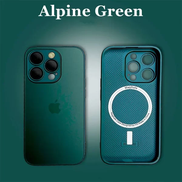 CAPA PREMIUM ALPINE GREEN AG GLASS EXCELENTE QUALIDADE IPHONE 15 15 PRO 15 PRO MAX 15 ULTRA